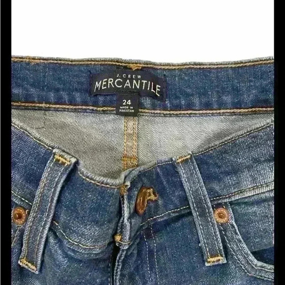 J Crew Mercantile Raw Hem Denim Shorts Size 24 NWOT - Picture 4 of 4